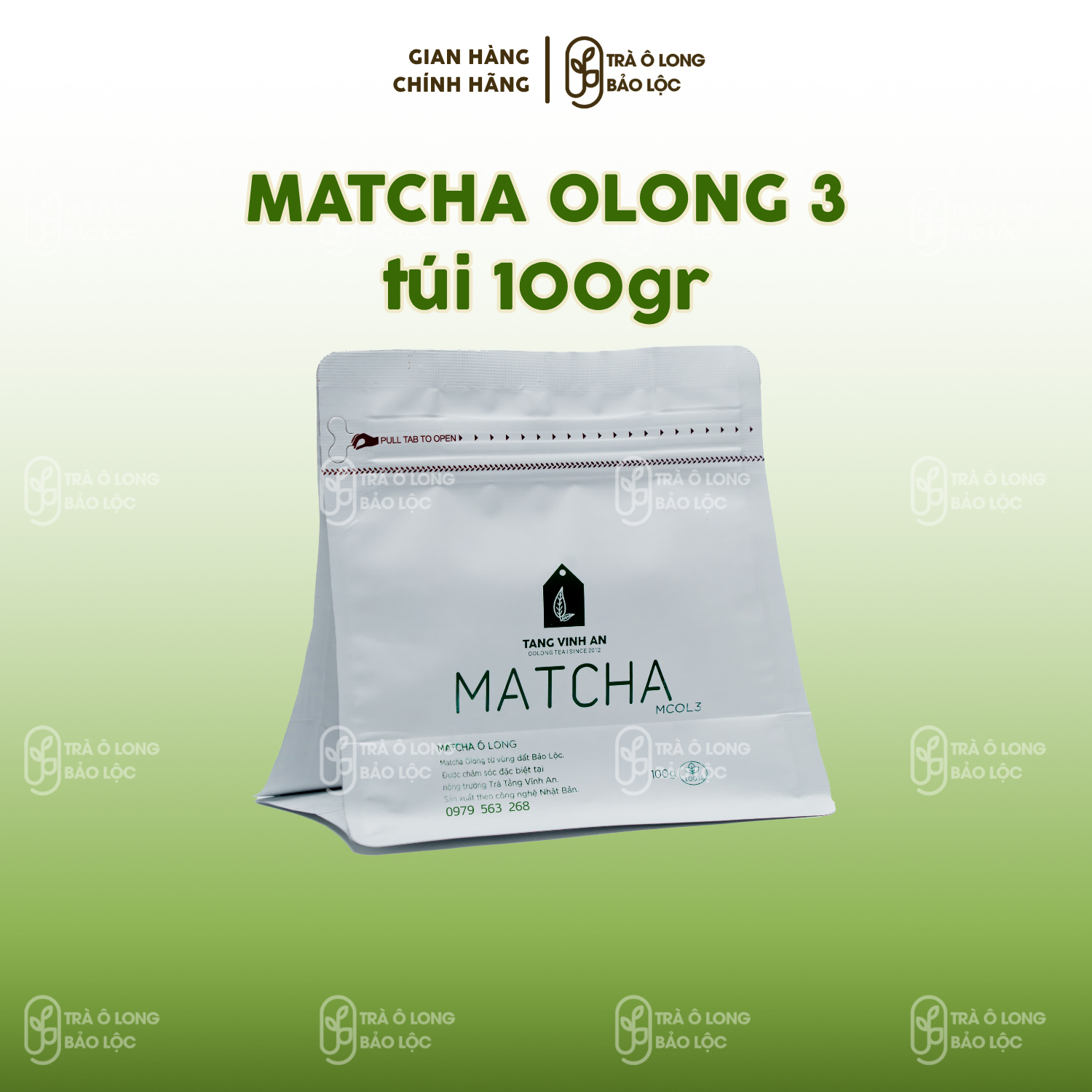 Matcha Olong 3 - Túi 100gr